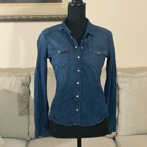 H&M Denim button up shirt